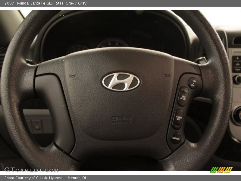 Steel Gray / Gray 2007 Hyundai Santa Fe GLS