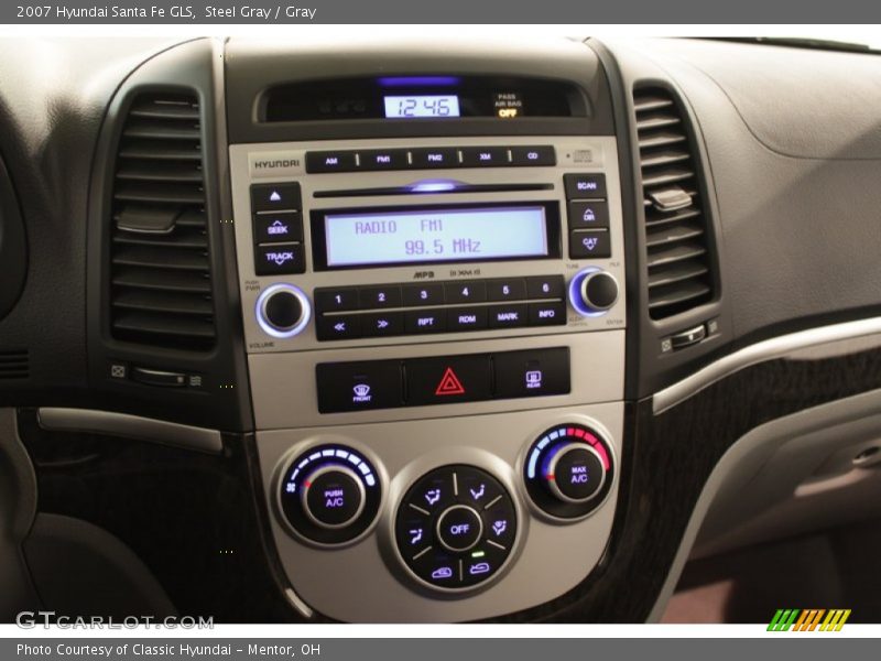 Steel Gray / Gray 2007 Hyundai Santa Fe GLS