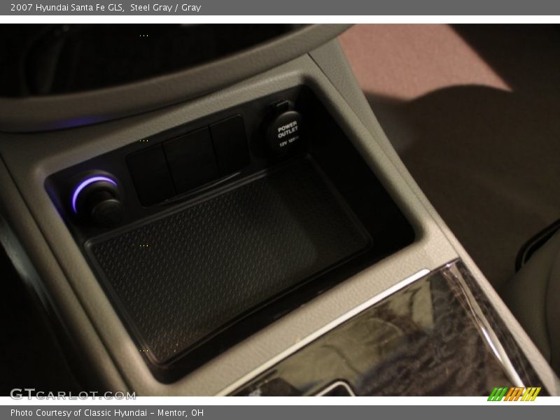 Steel Gray / Gray 2007 Hyundai Santa Fe GLS