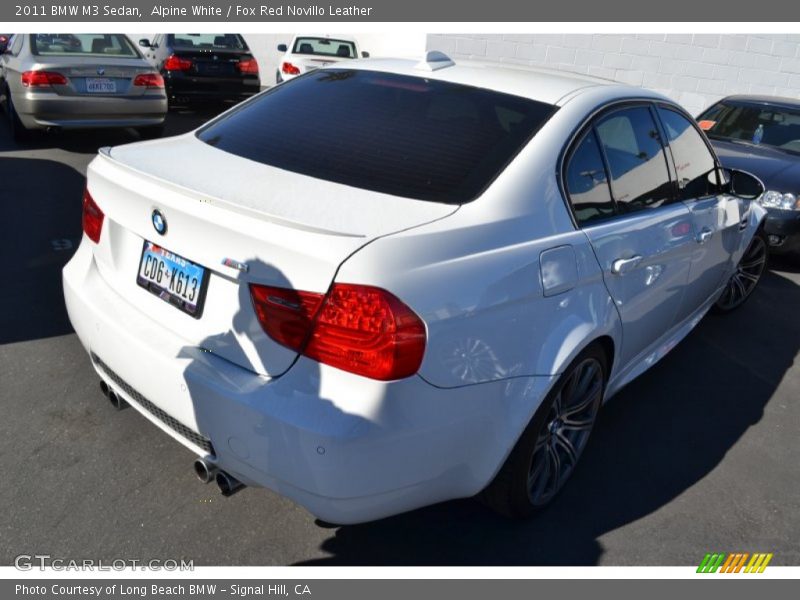 Alpine White / Fox Red Novillo Leather 2011 BMW M3 Sedan