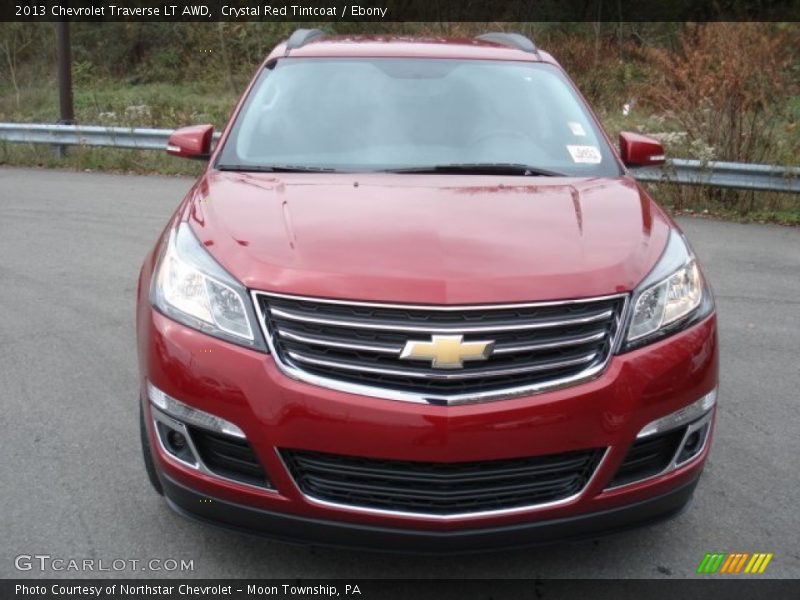 Crystal Red Tintcoat / Ebony 2013 Chevrolet Traverse LT AWD