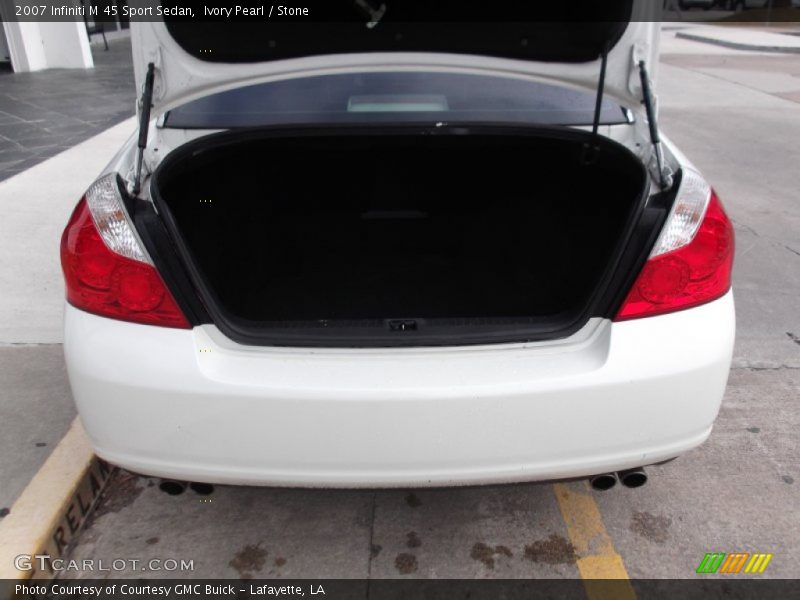 Ivory Pearl / Stone 2007 Infiniti M 45 Sport Sedan