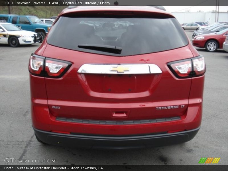 Crystal Red Tintcoat / Ebony 2013 Chevrolet Traverse LT AWD