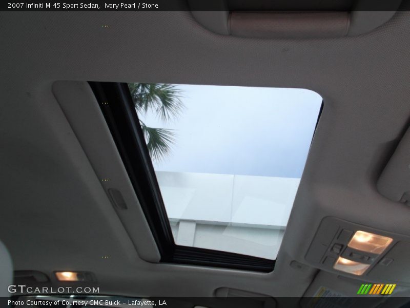 Ivory Pearl / Stone 2007 Infiniti M 45 Sport Sedan