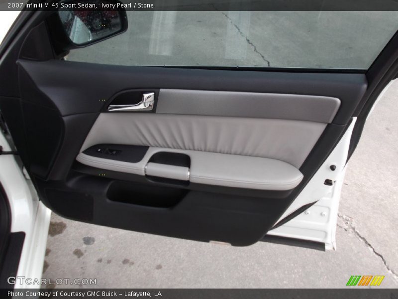 Ivory Pearl / Stone 2007 Infiniti M 45 Sport Sedan