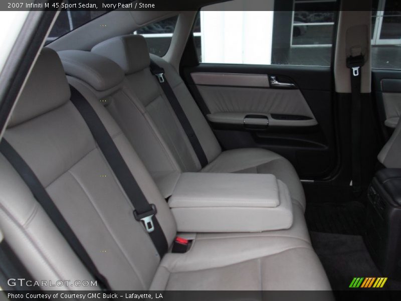 Ivory Pearl / Stone 2007 Infiniti M 45 Sport Sedan
