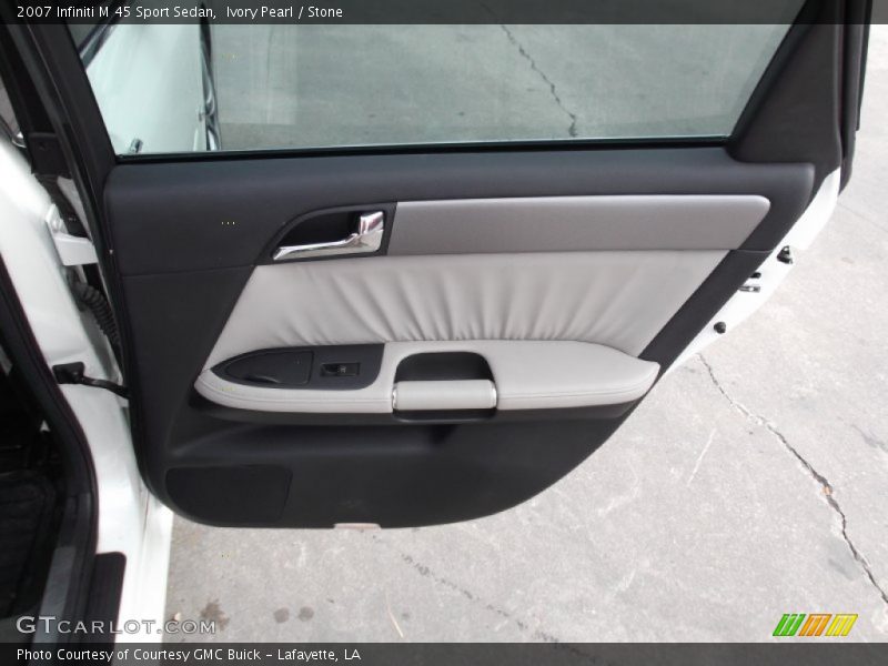 Ivory Pearl / Stone 2007 Infiniti M 45 Sport Sedan