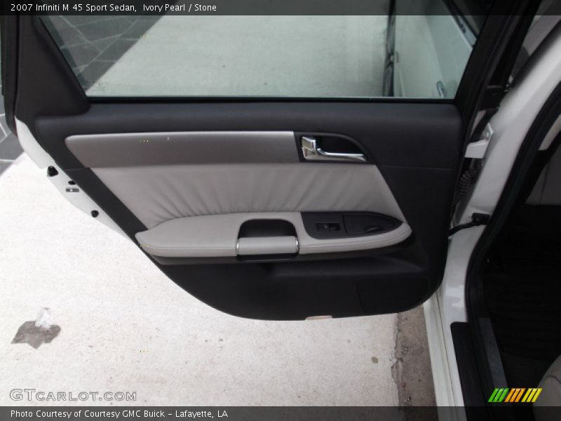 Ivory Pearl / Stone 2007 Infiniti M 45 Sport Sedan