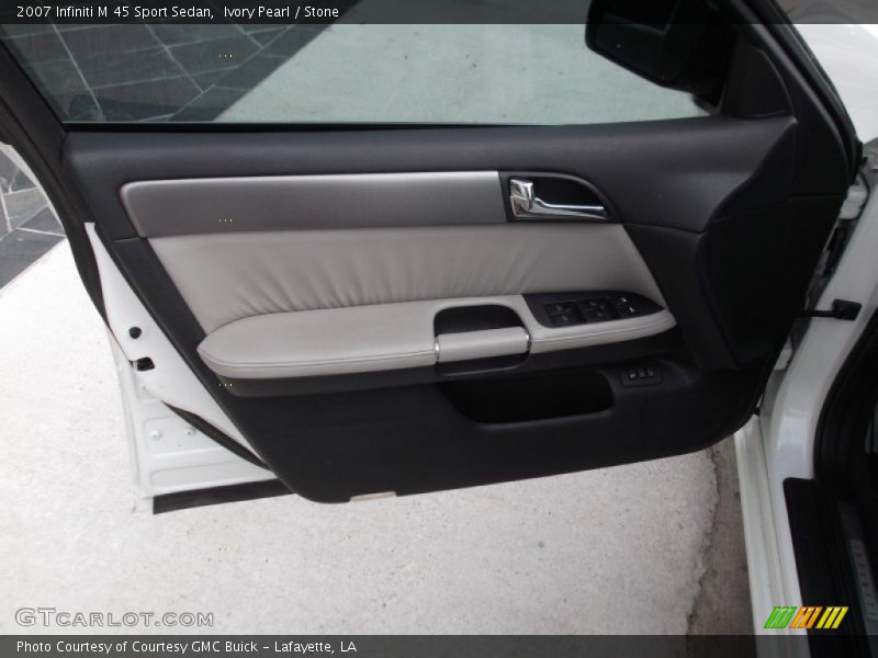 Ivory Pearl / Stone 2007 Infiniti M 45 Sport Sedan