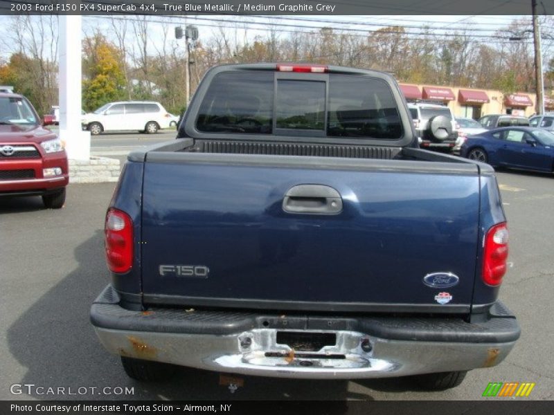 True Blue Metallic / Medium Graphite Grey 2003 Ford F150 FX4 SuperCab 4x4