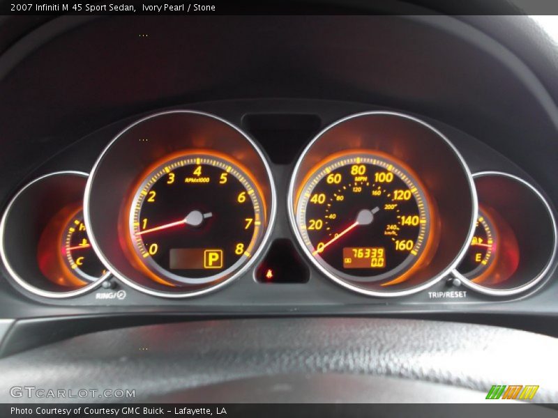 Ivory Pearl / Stone 2007 Infiniti M 45 Sport Sedan