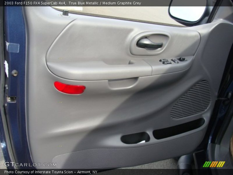True Blue Metallic / Medium Graphite Grey 2003 Ford F150 FX4 SuperCab 4x4