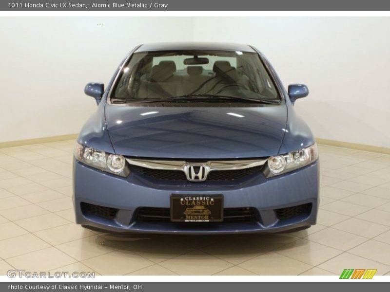 Atomic Blue Metallic / Gray 2011 Honda Civic LX Sedan