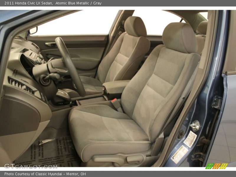 Atomic Blue Metallic / Gray 2011 Honda Civic LX Sedan