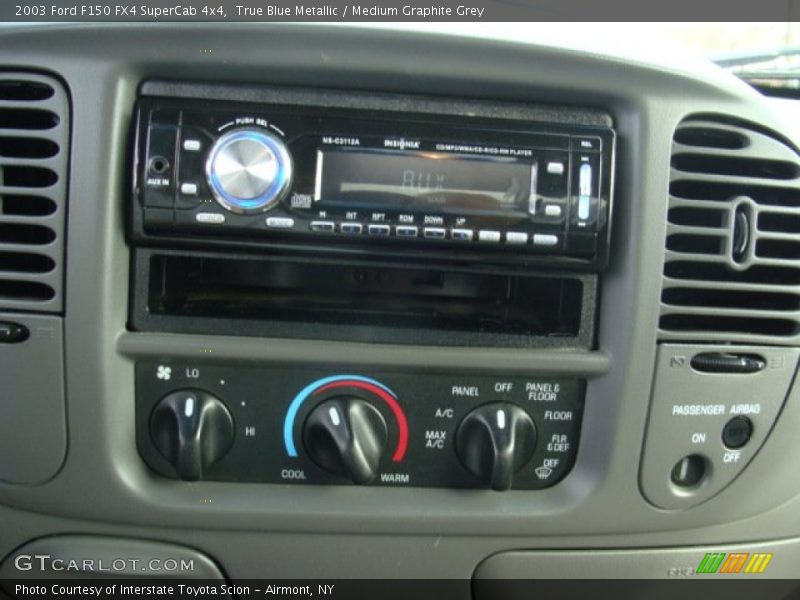 True Blue Metallic / Medium Graphite Grey 2003 Ford F150 FX4 SuperCab 4x4