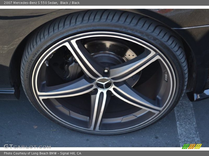 Black / Black 2007 Mercedes-Benz S 550 Sedan