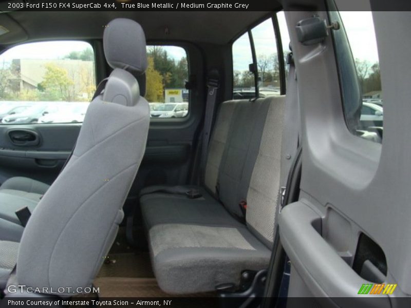 True Blue Metallic / Medium Graphite Grey 2003 Ford F150 FX4 SuperCab 4x4