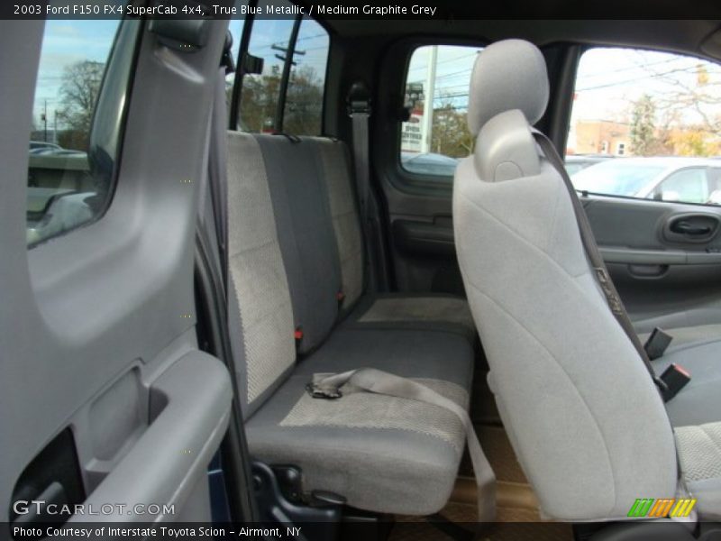 True Blue Metallic / Medium Graphite Grey 2003 Ford F150 FX4 SuperCab 4x4