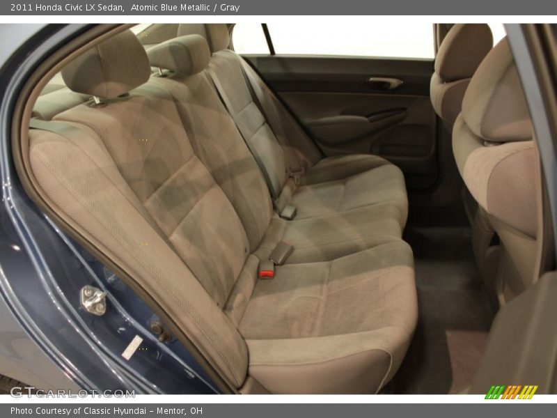 Atomic Blue Metallic / Gray 2011 Honda Civic LX Sedan