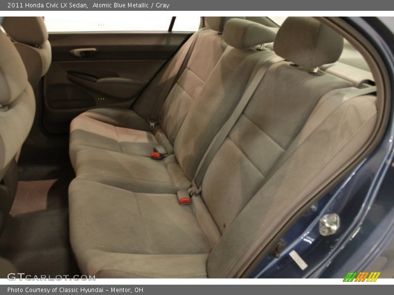 Atomic Blue Metallic / Gray 2011 Honda Civic LX Sedan