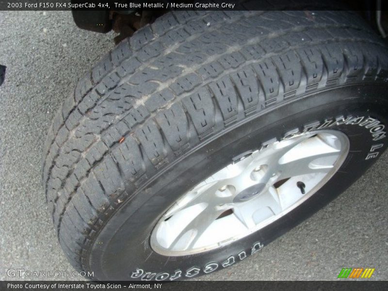 True Blue Metallic / Medium Graphite Grey 2003 Ford F150 FX4 SuperCab 4x4