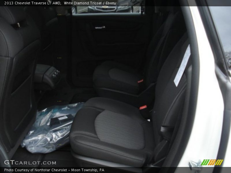 White Diamond Tricoat / Ebony 2013 Chevrolet Traverse LT AWD