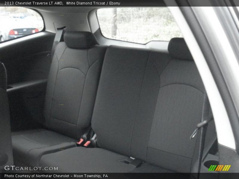 White Diamond Tricoat / Ebony 2013 Chevrolet Traverse LT AWD