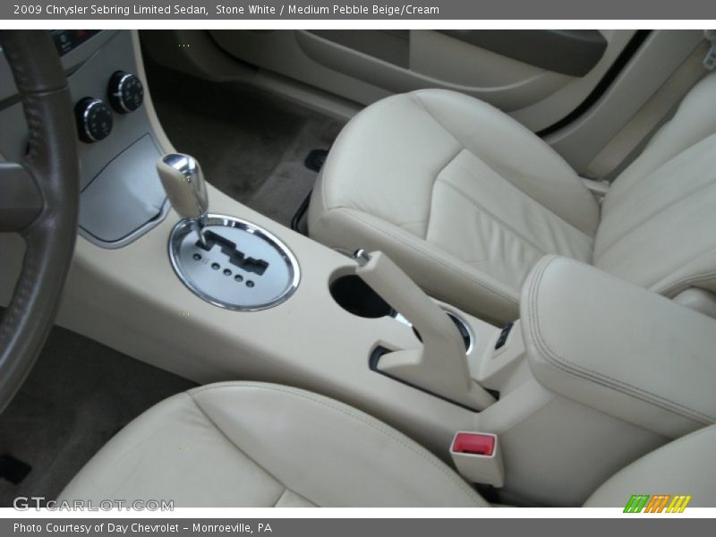 Stone White / Medium Pebble Beige/Cream 2009 Chrysler Sebring Limited Sedan