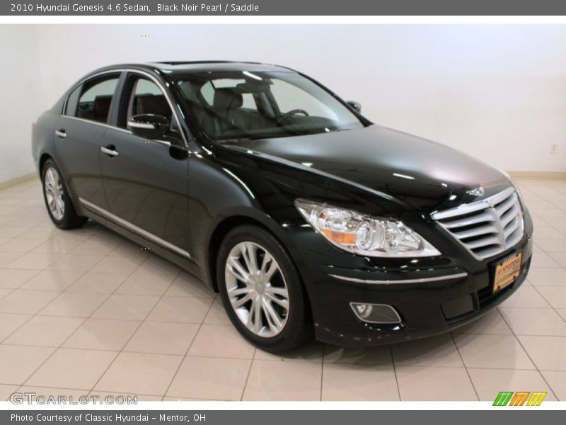 Black Noir Pearl / Saddle 2010 Hyundai Genesis 4.6 Sedan