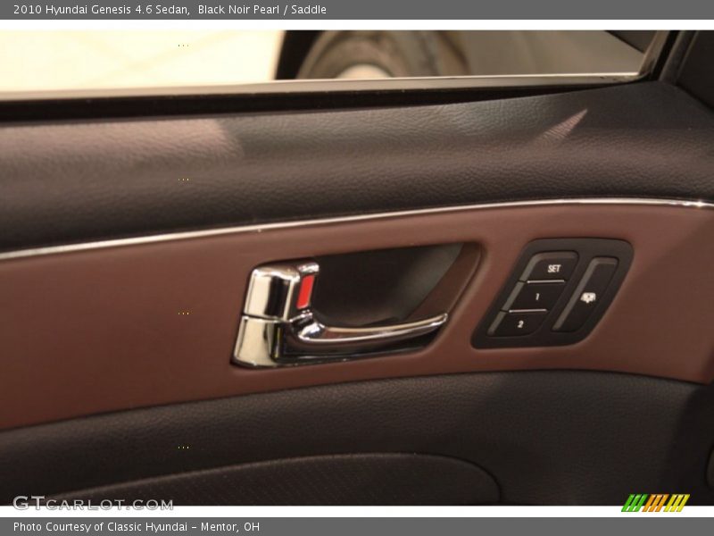 Black Noir Pearl / Saddle 2010 Hyundai Genesis 4.6 Sedan