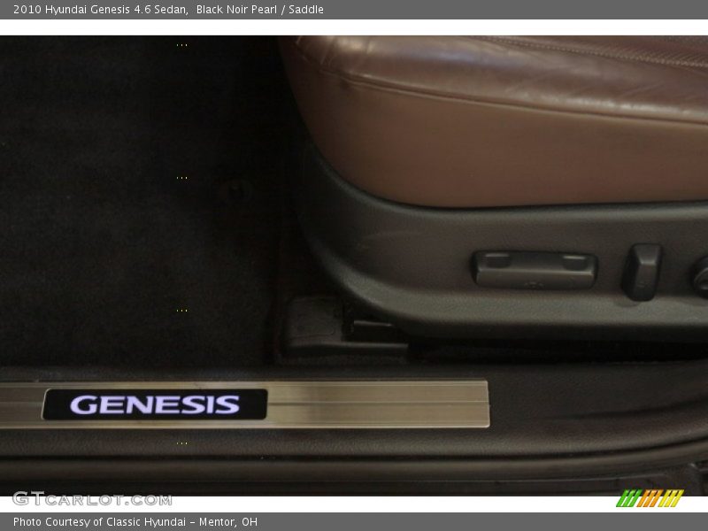 Black Noir Pearl / Saddle 2010 Hyundai Genesis 4.6 Sedan