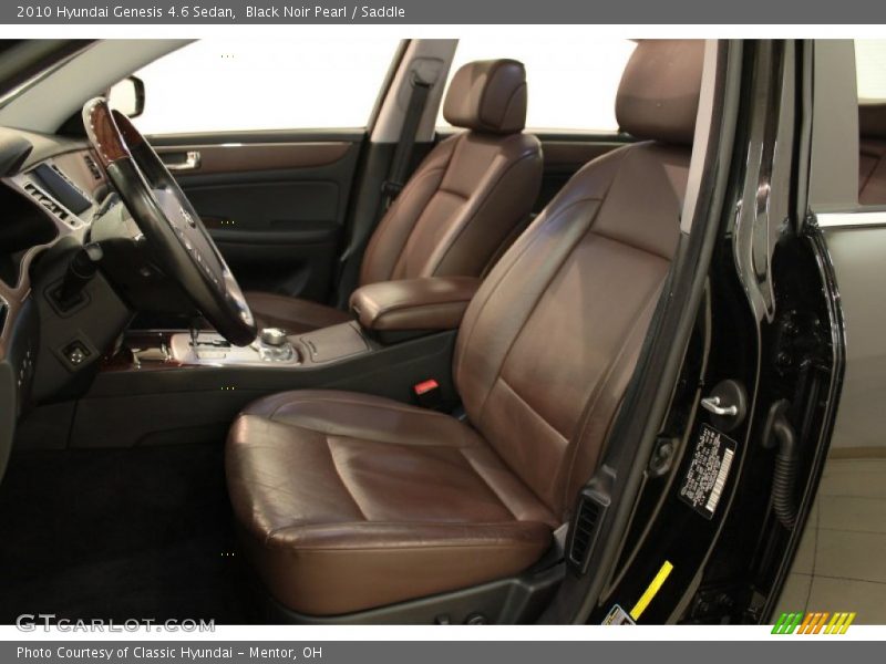 Black Noir Pearl / Saddle 2010 Hyundai Genesis 4.6 Sedan