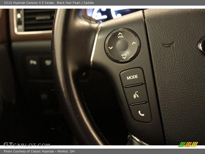 Black Noir Pearl / Saddle 2010 Hyundai Genesis 4.6 Sedan