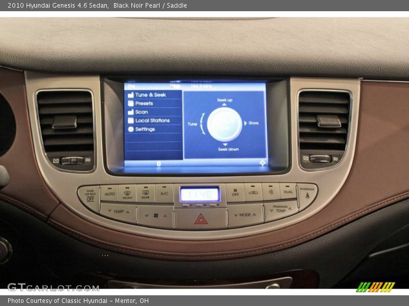 Black Noir Pearl / Saddle 2010 Hyundai Genesis 4.6 Sedan