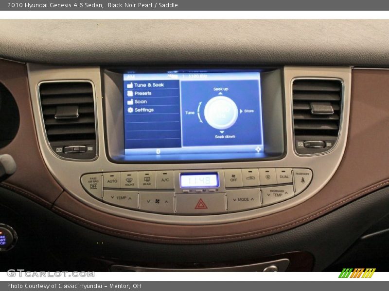 Black Noir Pearl / Saddle 2010 Hyundai Genesis 4.6 Sedan