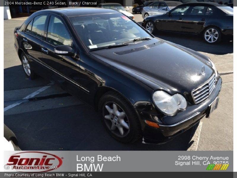 Black / Charcoal 2004 Mercedes-Benz C 240 Sedan