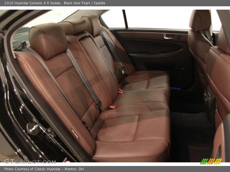 Black Noir Pearl / Saddle 2010 Hyundai Genesis 4.6 Sedan
