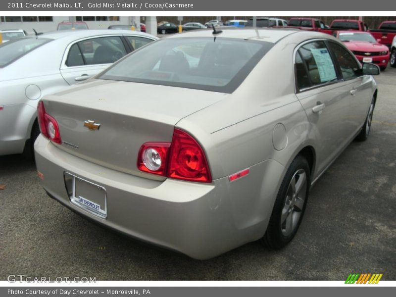 Gold Mist Metallic / Cocoa/Cashmere 2011 Chevrolet Malibu LT