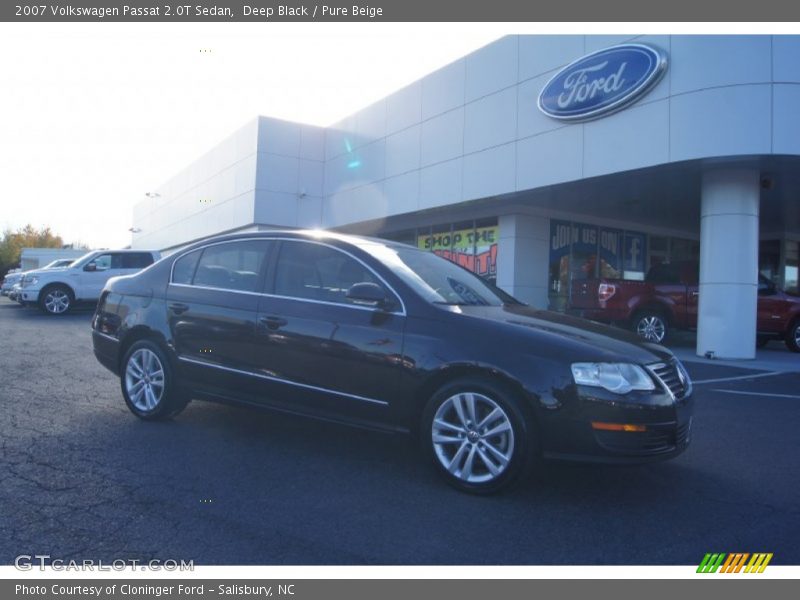 Deep Black / Pure Beige 2007 Volkswagen Passat 2.0T Sedan