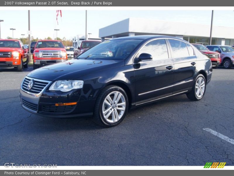 Deep Black / Pure Beige 2007 Volkswagen Passat 2.0T Sedan
