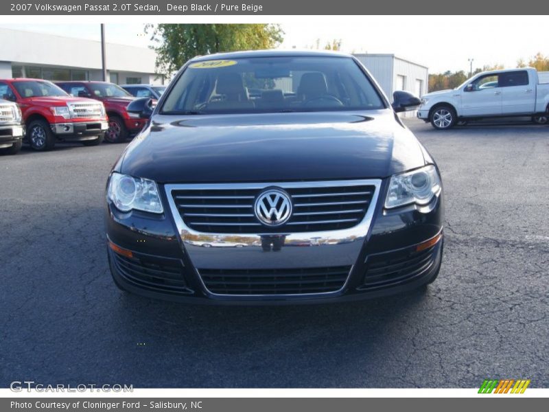 Deep Black / Pure Beige 2007 Volkswagen Passat 2.0T Sedan