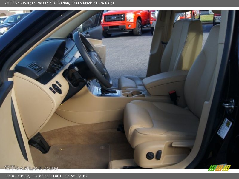 Deep Black / Pure Beige 2007 Volkswagen Passat 2.0T Sedan