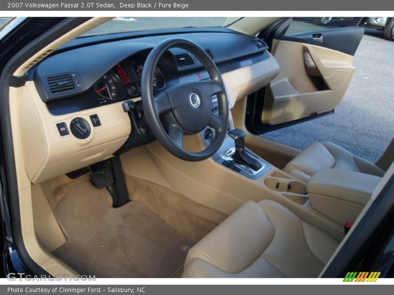 Deep Black / Pure Beige 2007 Volkswagen Passat 2.0T Sedan