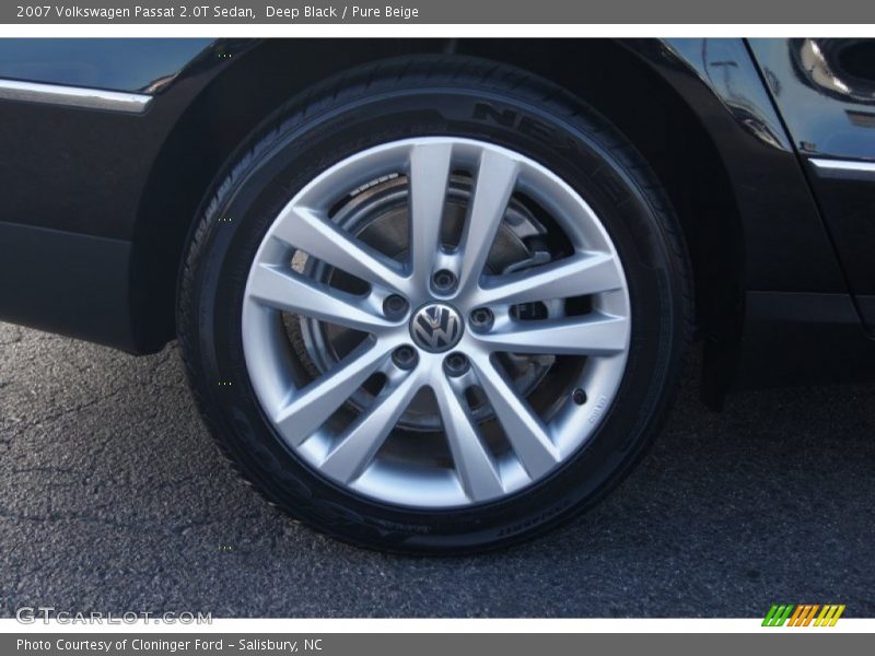 Deep Black / Pure Beige 2007 Volkswagen Passat 2.0T Sedan