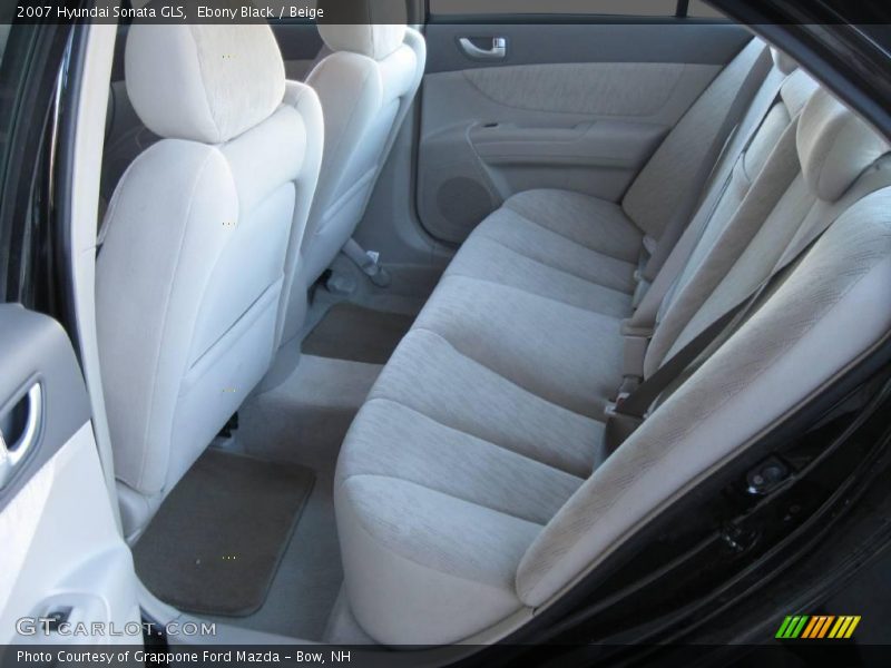 Ebony Black / Beige 2007 Hyundai Sonata GLS