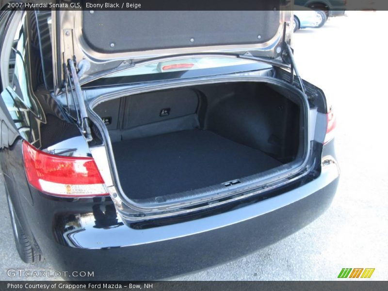 Ebony Black / Beige 2007 Hyundai Sonata GLS