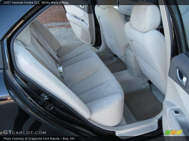 Ebony Black / Beige 2007 Hyundai Sonata GLS