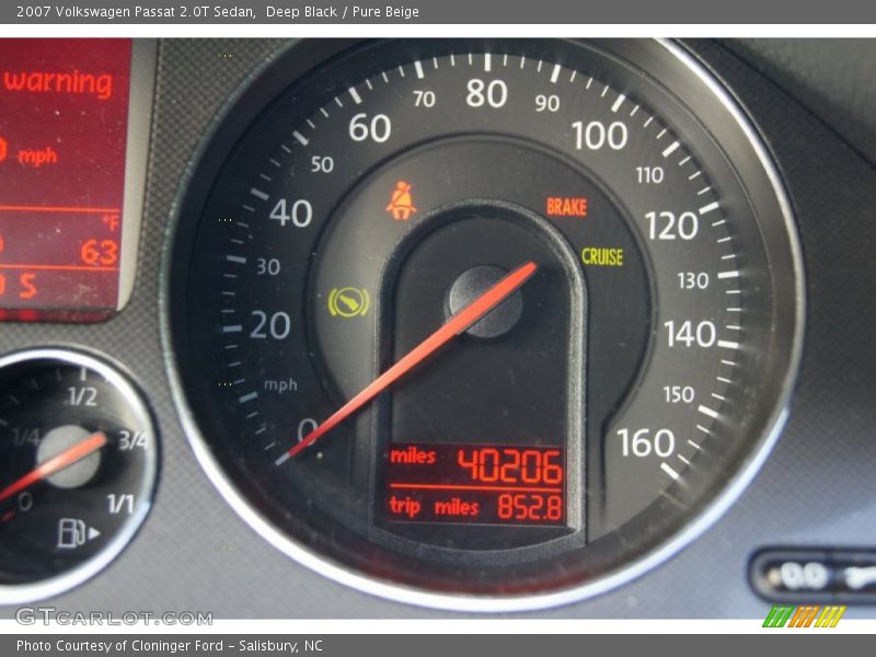 Deep Black / Pure Beige 2007 Volkswagen Passat 2.0T Sedan