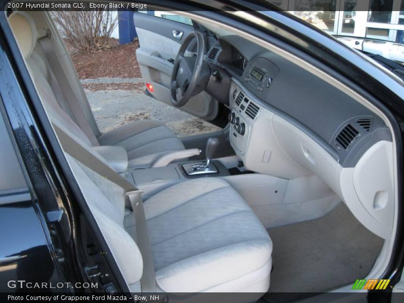Ebony Black / Beige 2007 Hyundai Sonata GLS