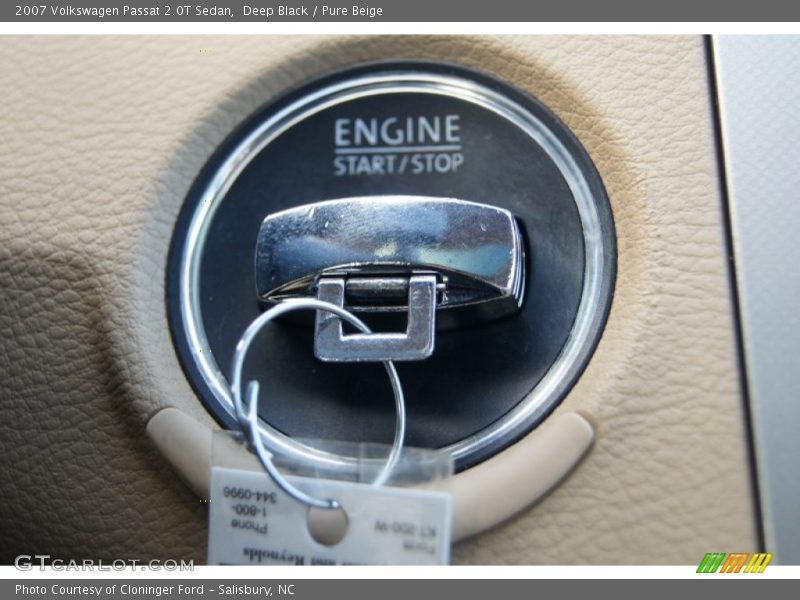 Deep Black / Pure Beige 2007 Volkswagen Passat 2.0T Sedan